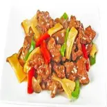 牛肉の黒胡椒炒め Black Pepper Beef Stir-Fry（蘇州風居酒屋豫園 綾瀬店）