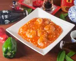 海老のチリソース Shrimp with Chili Sauce（四川食房福龍）