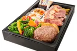 とろけるハンバーグとサーロインステーキ100g弁当(とろけるハンバーグ 福よし 墨田)