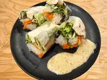 ササミの"ゴマだれ"生春巻きサラダ（至福のキンパ）