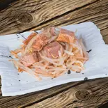 豚魂のおつまみモヤチャー TON-KON（油そば 豚魂 久米川店 TON-KON Abura Soba with a Giant Slice of Roasted Pork Kumegawa）