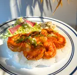 チリガーリックシュリンプ（B級ハワイアンランチ！）