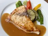 カジキマグロのソテー 醤油麹バターソース Sauteed Sword Fish Butter Koji Soysauce（BONDICAFE NAKAMEGURO(ボンダイカフェ ナカメグロ)）