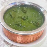 ほうれん草マトンカレー Spinach Mutton Curry(INDIAN DINING CAFE SAFFRON)