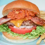 オーバードライブバーガー【フライドポテト付き】（Over Drive Burger）