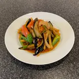 地三鮮(甘辛三種の野菜炒め)(神保町 餃子小龍包)