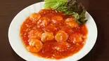 芝海老チリソース (干烧虾仁) Shrimp in Chili Sauce(チャイナ厨房 亀戸駅前店)