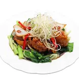 黒酢酢豚(中華料理サンフジ)