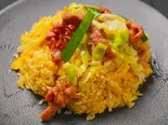 牛肉レタスチャーハン/牛肉生菜炒饭（楽山楽・甘皮鴨専門店）