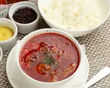 【ライス付】& レッドホットガブスープRed Hot Gubs Soup & Rice(東京ステーキ丼 ガブス)