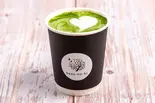 濃厚抹茶ラテ (ホット)green tea latte(hana-no-ki coffee)