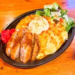 メンチカツ照りマヨオムライス（GB's CAFE area1 圧倒的コスパ！！）