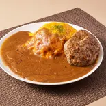 熟成コク旨のカレーオムライス×ハンバーグ（ふわとろオムライス フレッシュエッグス 博多店）