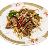 ピリ辛ニラレバ（中華料理 渤海飯店）