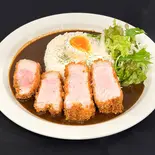 欧風黒バター国産豚極厚ロースカツカレー（spicy motel）