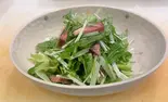 合鴨と水菜のサラダ(鉢の木)