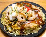 肉玉ダブル うどん(お好み焼き 小川屋)