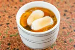 ふぐ白子入り茶わん蒸し（寿司割烹山水）