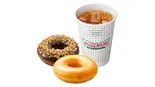 【Wコンボ】ティーレモネード(ホット/アイス)+おすすめドーナツ2種（クリスピー・クリーム・ドーナツ キャナルシティ博多店）
