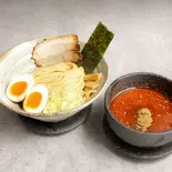 味玉辛つけ麺(つけ麺処つぼや 梅田店)
