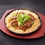 牛ヒレカットステーキ150g×特製ガーリックライス500g（肉汁牧場チャックステーキ KING なんば店）
