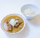 カレーもつ煮丼(ご飯大)（やみつきモツ煮屋92MOANA）