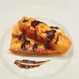 フォカッチャフレンチトーストにチョコレート（モリコーネ）