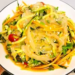 01.胡瓜とクラゲの和え物(黄瓜海蜇丝)（湘逢中華料理）