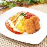 クリームコロッケ(2個)＆ 【トマトソース】オムライス ≪4294≫（デリズ京急鶴見店）