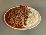 ひき肉カレー（喫茶お食事のたけ川）