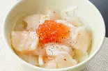 ホタテのカルパッチョ（具だくさん豚汁 まんぷく豚兵衛）