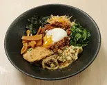 F-1113】どっかんまぜそばDokan "Maze Soba" Mixed Topping Noodle(濃厚鶏白湯つけ麺 どっかん 西中島南方駅前店)