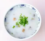 ピータンと豚⾁⼊りお粥(香港物語スイーツ)