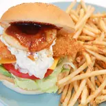 ハワイアンフィッシュバーガー【フライドポテト付き】（Over Drive Burger）