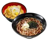 温ミニかつ丼セットそば 又は うどん Mini Cutlet Rice Bowl + WarmSoba/Udon（富士そば 川崎西口店）