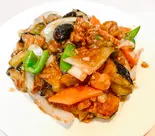 揚げ鶏とナスの炒め定食（中国家常菜 祥龍房）