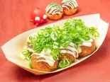 たこ焼き【ポン酢マヨネギ】6個入りTakoyaki(Ponzu ＆ Mayo ＆ GreenOnions)6pieces（カリトロ三国 本店）