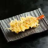 エビ天ぷら(なぜ蕎麦にラー油を入れるのか。渋谷店)