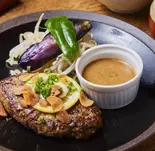 ◆ガーリックハンバーグ(単品)|Garlic Hamburg Steak(Single item)（山本のハンバーグ 六本松店）
