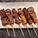 焼きとん盛り合わせ6本(ガーリック塩)（えにし家）