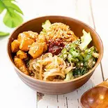 【癖になる】たっぷり野菜+タッカルビビビンバ(豆富)（健康増進野菜たっぷりビビンバ食堂〜BIBIMOG〜博多店）