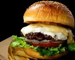 神戸牛チーズバーガー(セット)（【神戸牛 麓の宮ステーキ＆バーガー】千日前店）