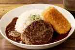 【贅沢】デラックスハヤシライス(ハンバーグ＆カニクリームコロッケ) Deluxe Hashed Beef Rice（濃厚オムハヤシ＆ハンバーグ「KAKUSHIAZI」 西新井店）