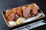極厚ハムカツ（鮮魚と日本酒うおぽん大蔵 池袋総本店）