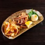 おつまみ炙り(エイヒレ＆ささみジャーキー) Hot Snacks (Shrimp and Cutlet ＆ Chicken Tenderloin Jerky)（楽笑 北浦和駅西口店）