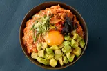 【濃厚】アボカねぎとろドユッケ丼 Avocado Negitoro Yukhoe Bowl（ネギトロ＆海鮮ユッケ丼 ととたま 西新井店）