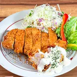 【単品】豚ロースかつ&鶏天南蛮(醤屋万吉のうどん)