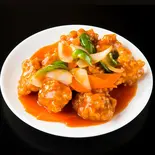 鶏肉甘酢あんかけ Chicken Topped with Sweet Vinegar Starchy Sauce（中華料理上海亭 木場店）