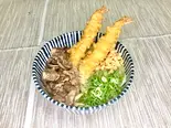肉・海老天うどん（【ましましOK】一番だしうどん たけ家）