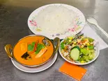 タイレツドカレーセつと Thai red curry set（インド＆タイ料理スマイル Indian ＆ Thai restaurant ＆Bar~Smile）